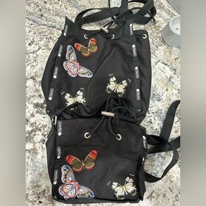 LeSportSac butterfly print set